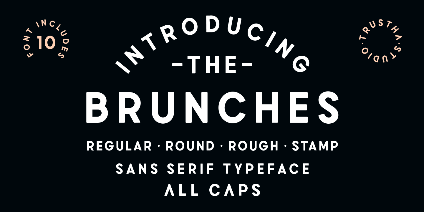 Brunches Regular Font preview